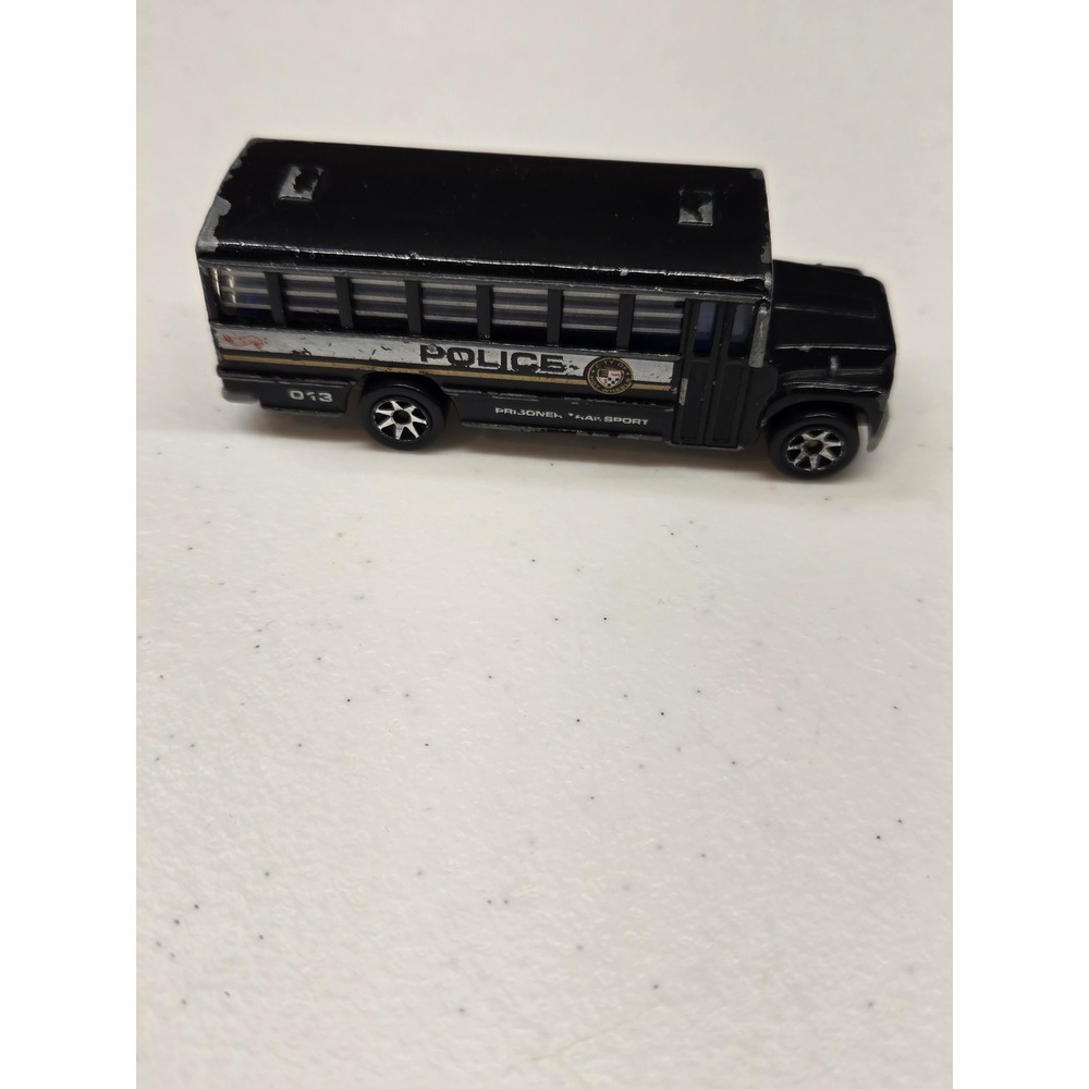 Hot Wheels 1988 Prisoner Transport Police Bus Black Diecast Toy Car Malaysia